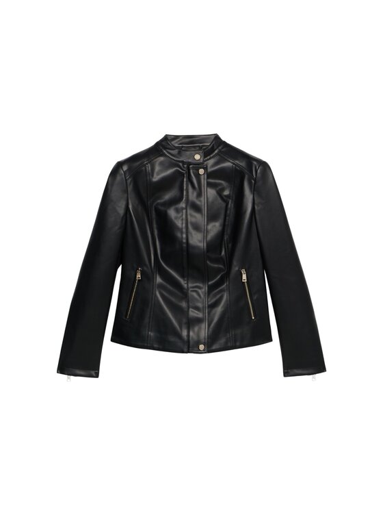 Oltre Oltre Giacca in similpelle R359R002240N033 Nero Slim Fit