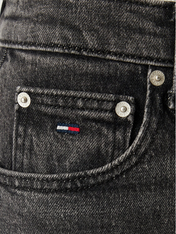Tommy Jeans Tommy Jeans Džinsai Mom Jean Uh Tpr Bi0187 Co DW0DW21812 Juoda Mom Fit
