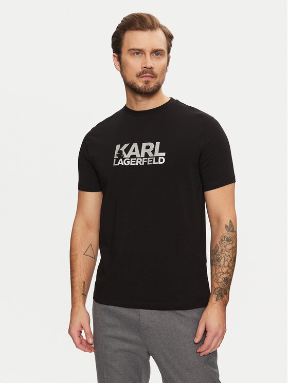 KARL LAGERFELD T-krekls 755087 551235 Melns Regular Fit