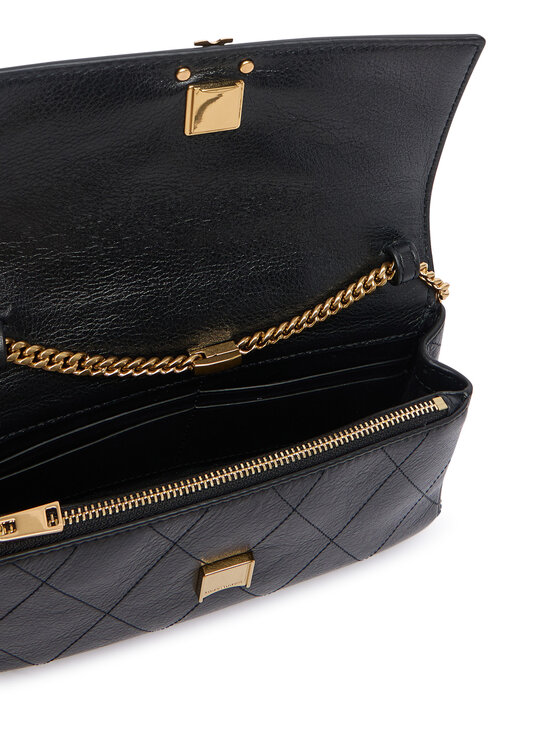 Tory Burch Tory Burch Borsetta Quilted Chain Wallet 186041 Nero