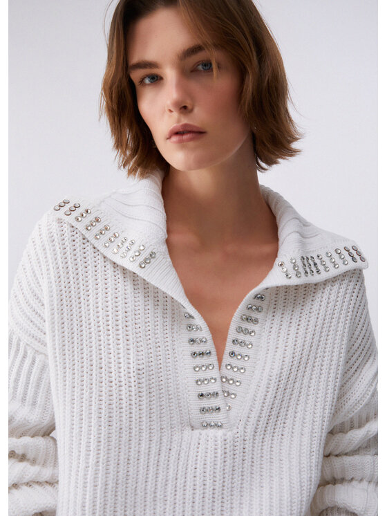 Liu Jo Liu Jo Maglione WA6023MA77R10701 Bianco Regular Fit