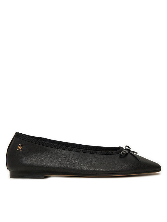 Tommy Hilfiger Tommy Hilfiger Baleríny Soft Leather FW0FW08355 Černá