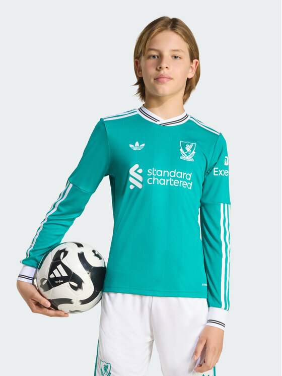 adidas adidas Koszulka techniczna Liverpool FC 25/26 Long Sleeve Third Jersey Zielony Regular Fit