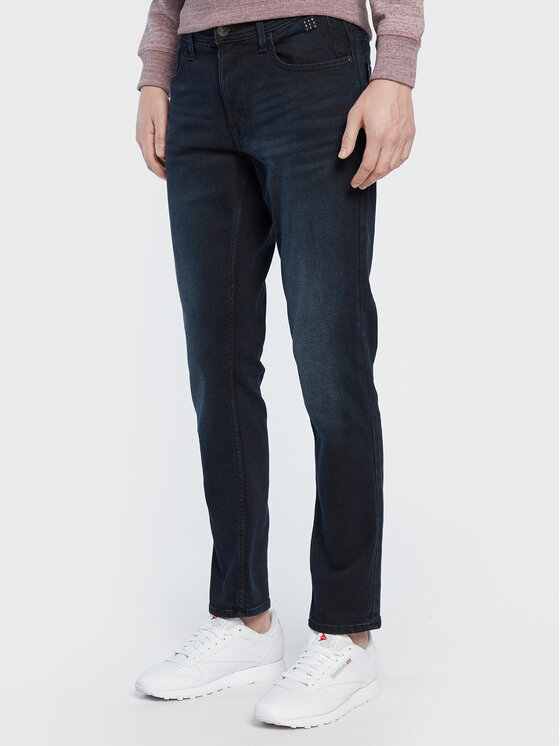Blend Jeans hlače Twister 20710811 Mornarsko modra Slim Fit