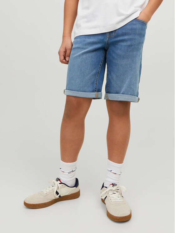 Jack&Jones Junior Jack&Jones Junior Jeans kratke hlače 12257395 Modra Regular Fit