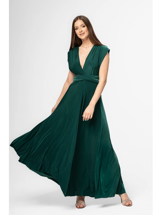 Aurora Aurora Sukienka multiway Zielony Feminine Fit