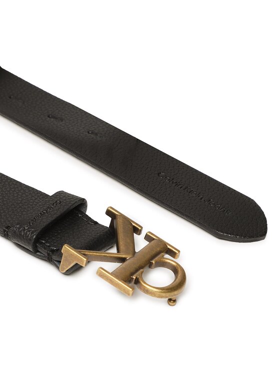 Calvin Klein Calvin Klein Pasek Damski Round Mono Lthr Belt 35Mm K60K610896 Czarny
