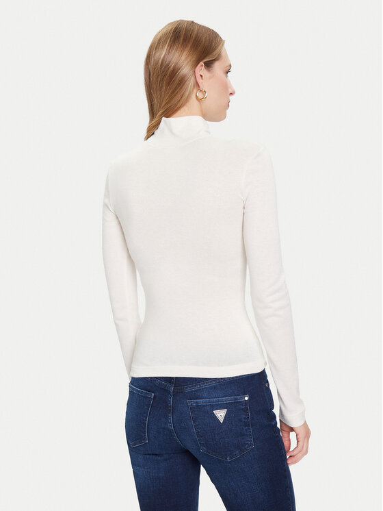 Guess Guess Rolák W4BP14 KCGM2 Écru Slim Fit