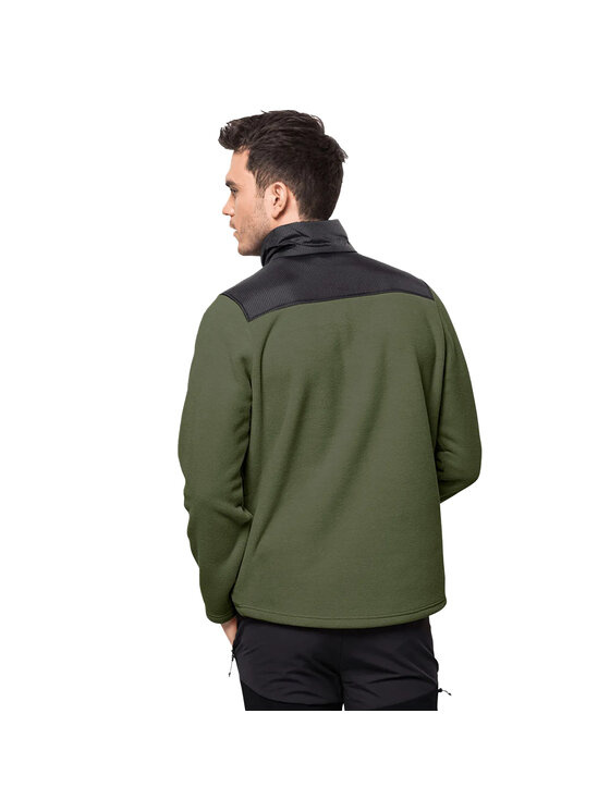 Jack Wolfskin Jack Wolfskin Polar Jack Wolfskin Dna Grizzly Fleece FZ M Zielony Regular Fit