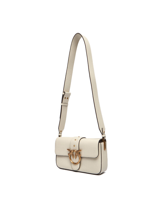 PINKO PINKO Torebka Love One Mini Slouchy Fl Al 25-26 104340 A2OX Écru
