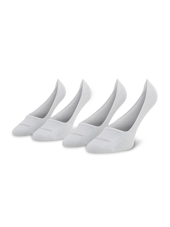 Set de 2 perechi de șosete scurte pentru bărbați Calvin Klein 701218708 White 002