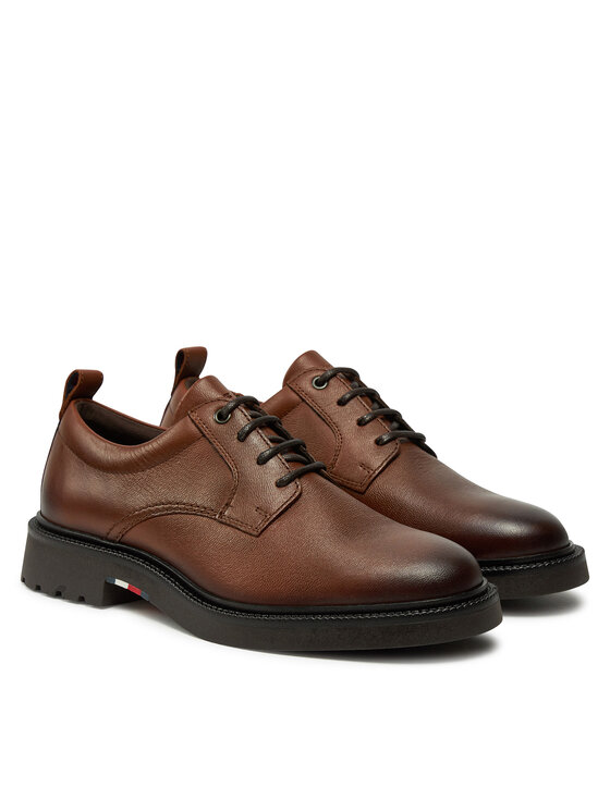 Tommy Hilfiger Tommy Hilfiger Pusbačiai Comfort Lwt Lth Shoe FM0FM05172 Ruda