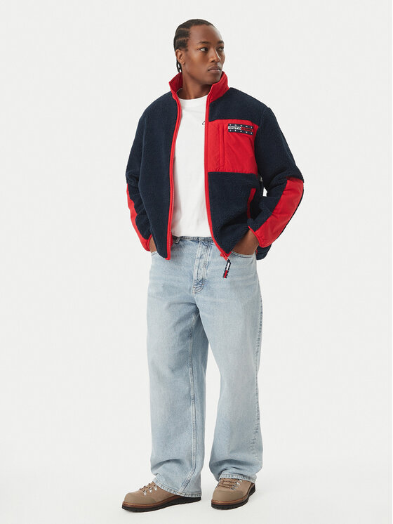 Tommy Jeans Tommy Jeans Pārejas jaka DM0DM23896 Tumši zils Regular Fit
