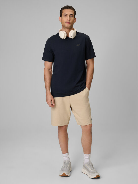 4F 4F T-Shirt casual Granatowy Regular Fit