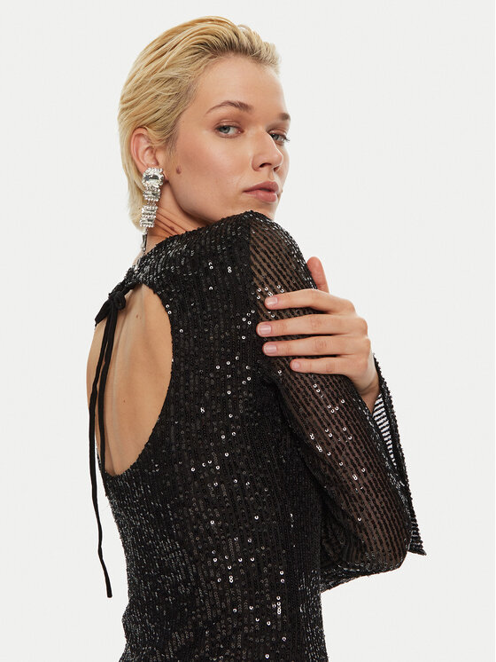 Bruuns Bazaar Bruuns Bazaar Коктейльна сукня Ellliane BBW4190 Чорний Slim Fit