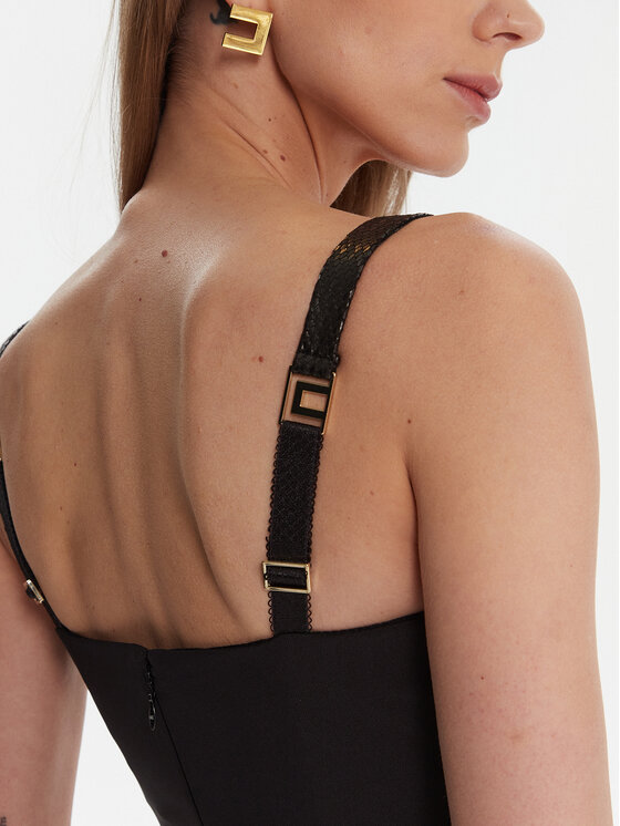 Elisabetta Franchi Elisabetta Franchi Φόρεμα κοκτέιλ AB-838-57E2-V480 Μαύρο Slim Fit