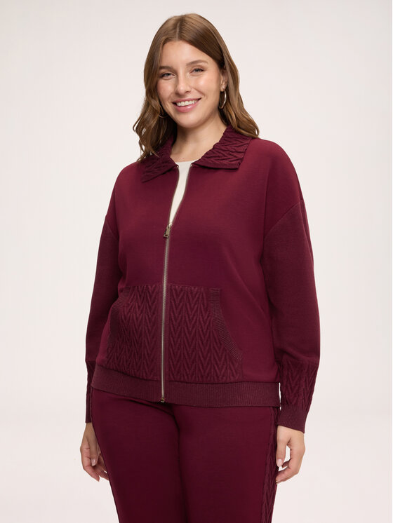 Fiorella Rubino Fiorella Rubino Felpa G833L009394N036 Bordeaux Regular Fit