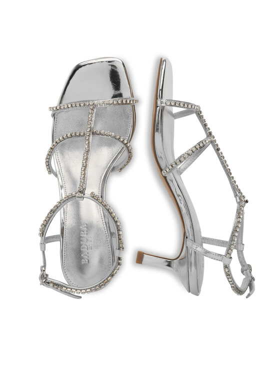 Badura Badura Sandali JUSTINE-21723-115 Argento