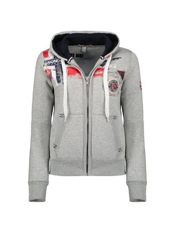 Geographical Norway Geographical Norway Bluza WU8015F/GN B-Grey7 Szary Regular Fit