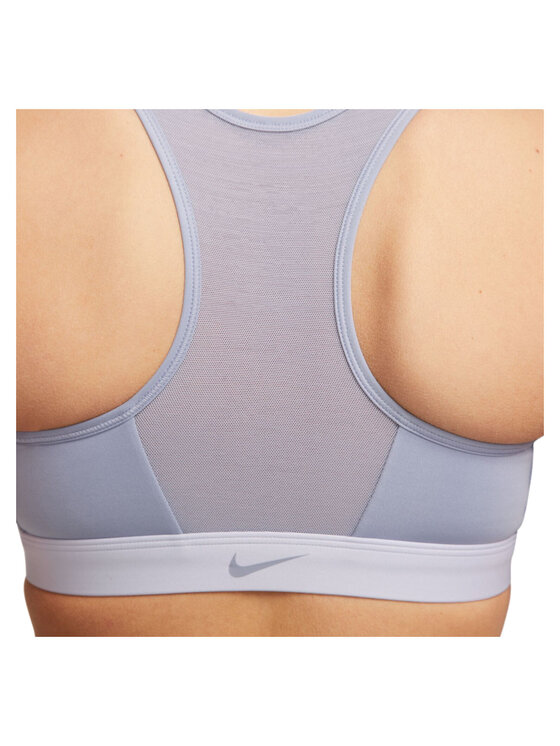 Nike Nike Biustonosz sportowy DF Swoosh Zip-Front Fioletowy