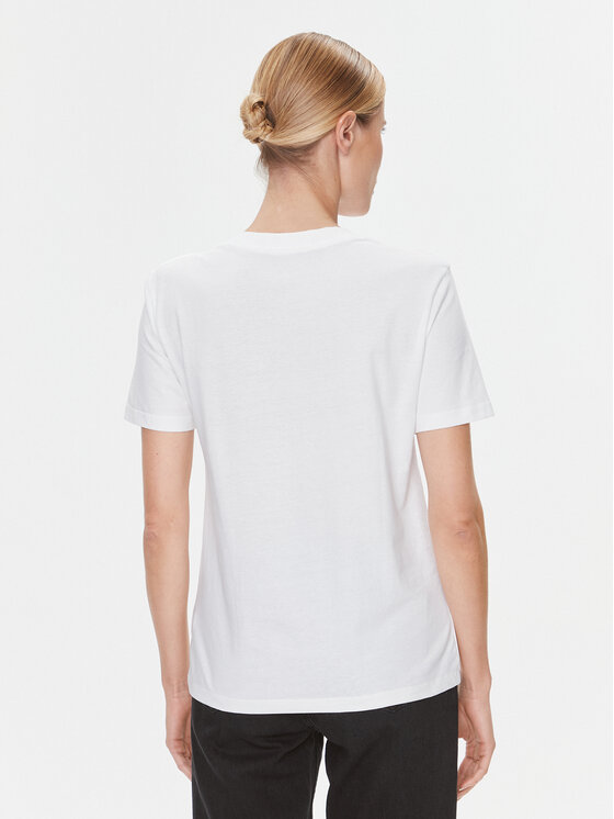 Calvin Klein Jeans Calvin Klein Jeans T-Shirt Embro Badge J20J222560 Biały Regular Fit