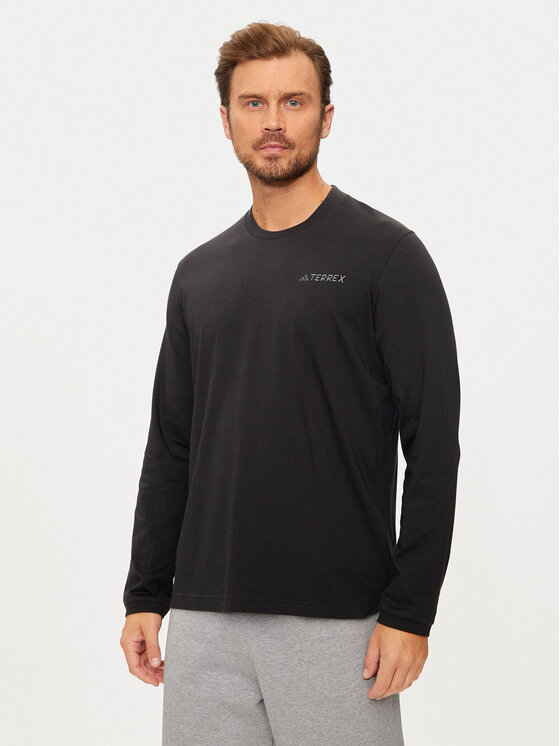 adidas Longsleeve krekls Terrex Xploric IN4615 Melns Regular Fit