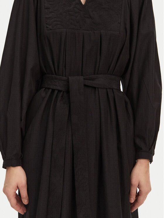 Munthe Munthe Φόρεμα πουκάμισο Fonxo 251130425130 Μαύρο Loose Fit