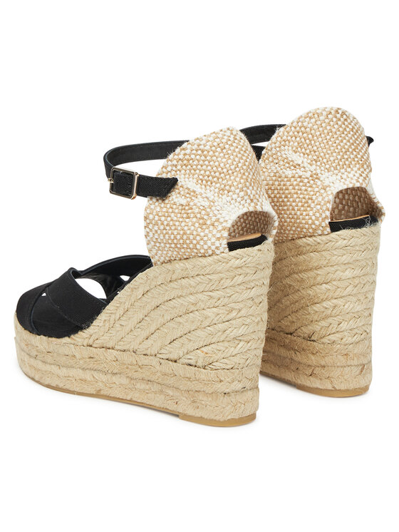 Castañer Castañer Espadryle Bruna/8ED/001025761 Czarny