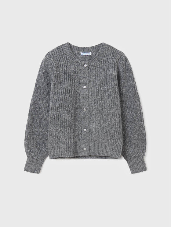 Cardigan 7376 Grigio Regular Fit