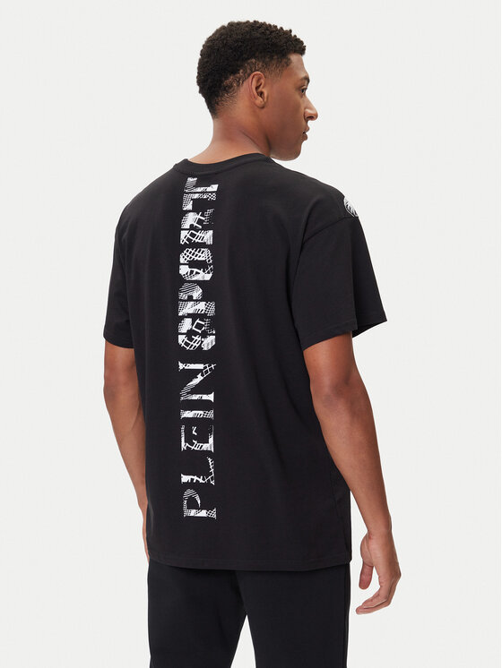 Plein Sport Plein Sport T-Shirt FAEC MTK8360 STE001N Schwarz Loose Fit