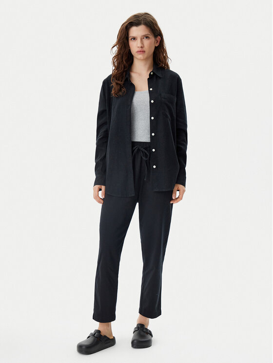 Gap Gap Hemd 885287-05 Schwarz Regular Fit