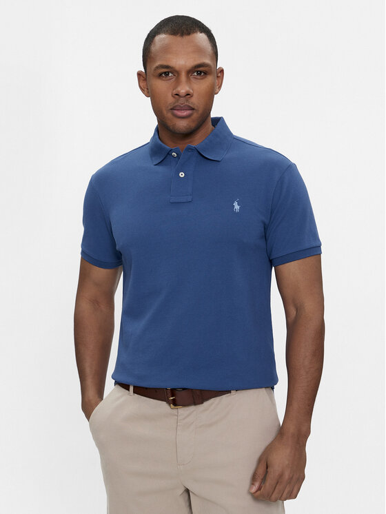 Polo Ralph Lauren Polo 710536856402 Blu Slim Fit Modivo