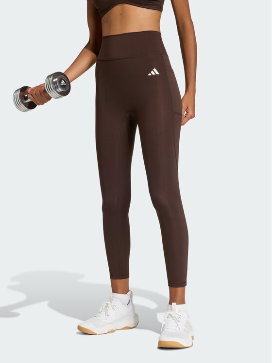 adidas adidas Legginsy 152479 Brązowy Fitted Fit