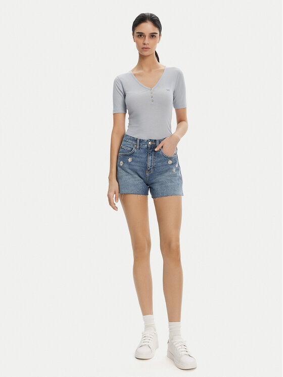 Lee Lee Джинсові шорти Rider 112363785 Голубий Straight Fit