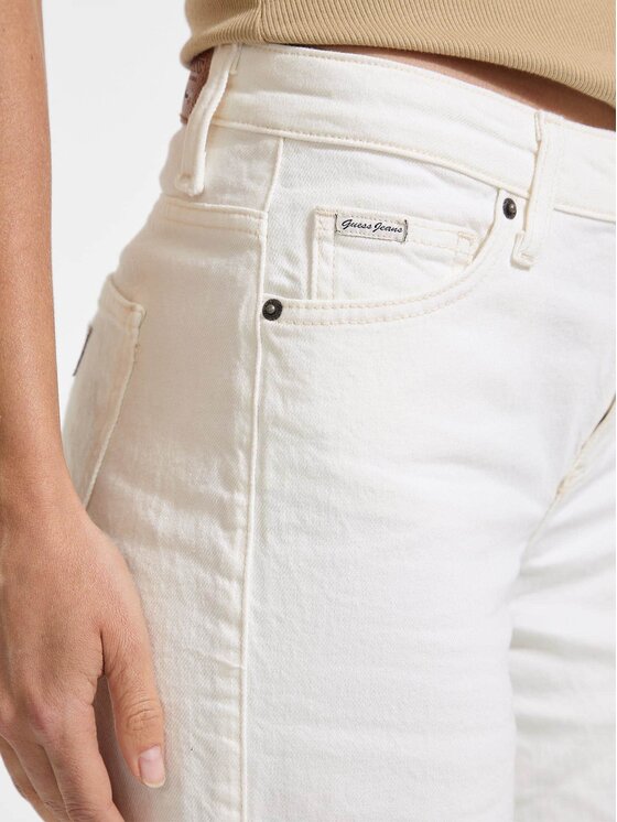 Guess Jeans Guess Jeans Jeansy 175531 Bílá Relaxed Fit