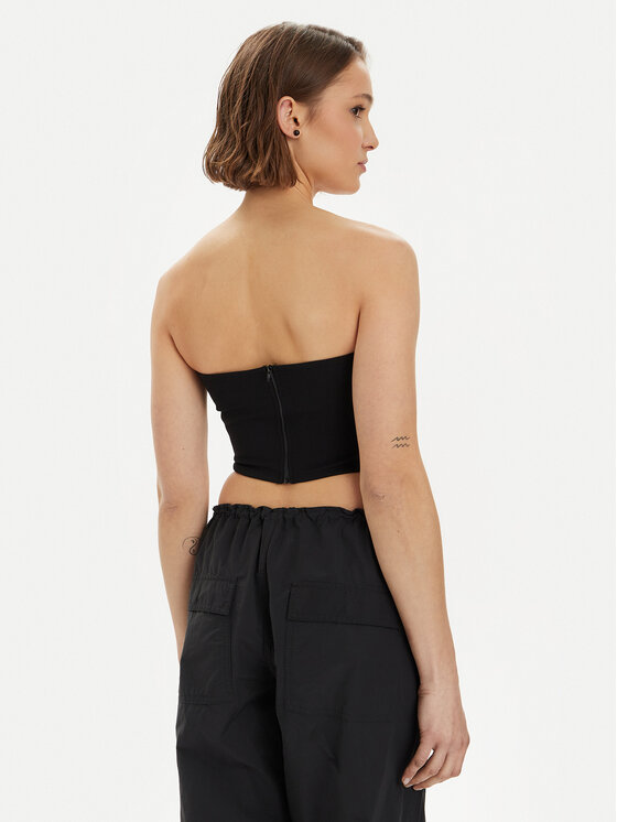 Gina Tricot Gina Tricot Top 21293 Czarny Slim Fit
