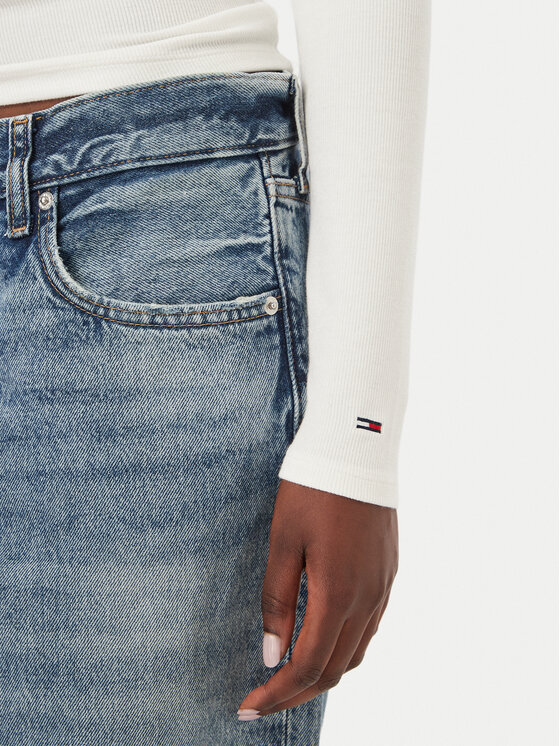 Tommy Jeans Tommy Jeans Palaidinė DW0DW23259 Balta Slim Fit