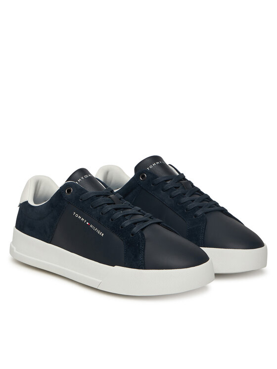 Tommy Hilfiger Tommy Hilfiger Sneakersy Th Court Mix FM0FM05634 Granatowy