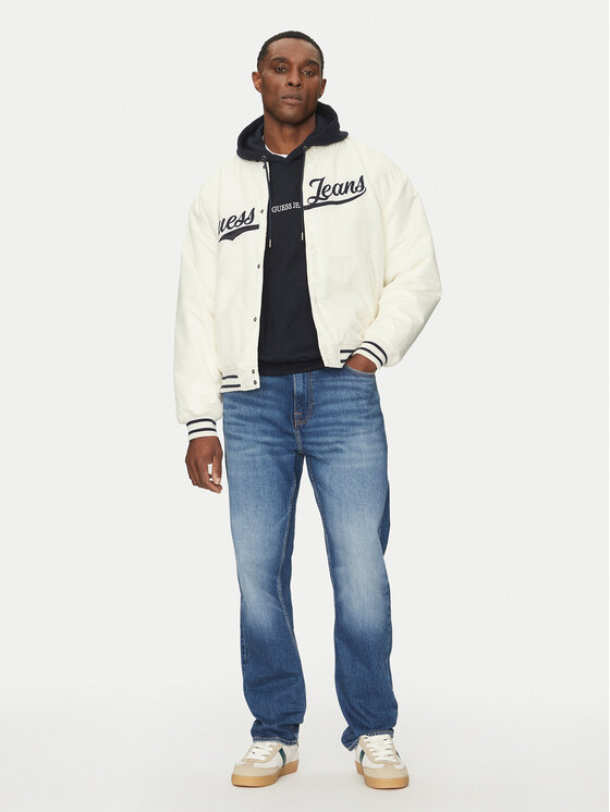 Guess Jeans Guess Jeans Bomber-jakk M5RL54 WHAA2 Beež Regular Fit