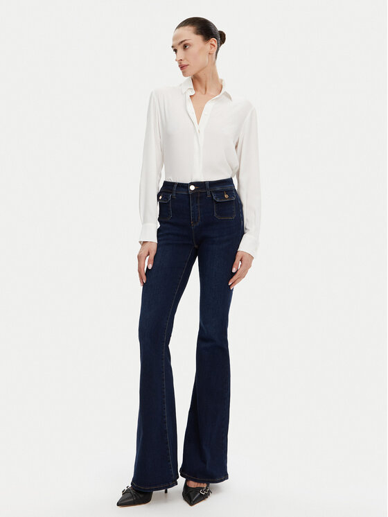 Gaudi Gaudi Jeansy 511BD26002 Granatowy Flare Fit