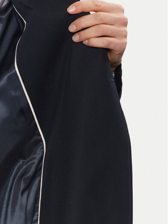 Tommy Hilfiger Tommy Hilfiger Trench WW0WW45918 Bleumarin Oversize