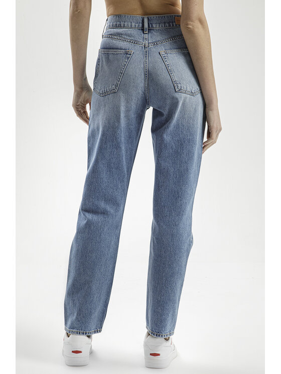 Cross Jeans Cross Jeans Jeansy H 487-021 Niebieski Boyfriend Fit