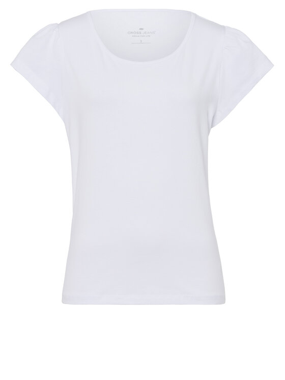 Cross Jeans Cross Jeans T-Shirt 55964-008 Biały Regular Fit