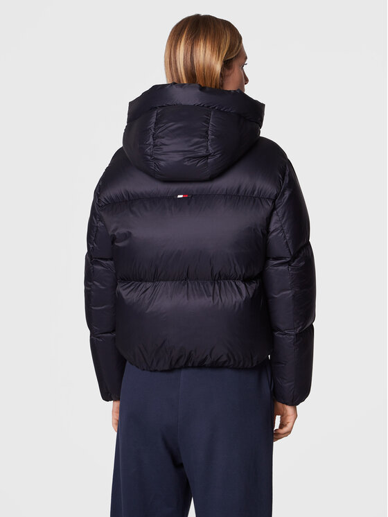 Tommy Hilfiger Tommy Hilfiger Kurtka puchowa Monogram WW0WW37479 Granatowy Regular Fit
