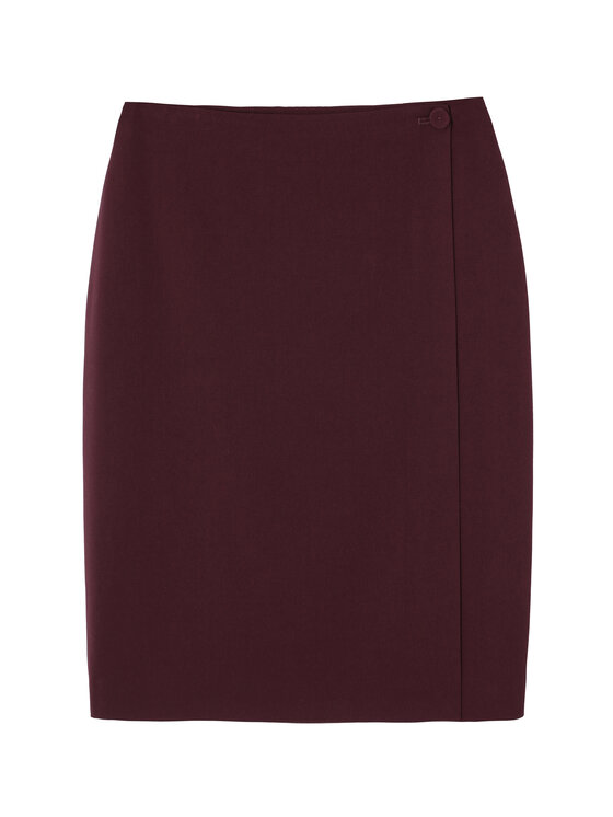 TATUUM TATUUM Midi sukňa BOWA Bordová Close Fit