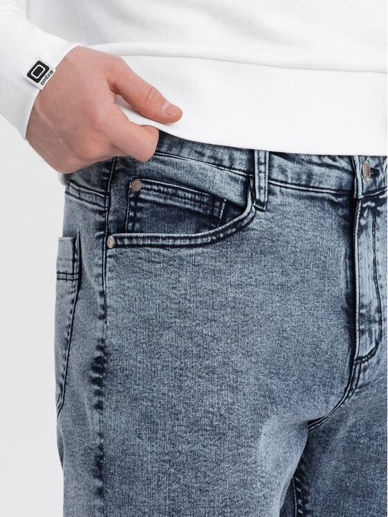 Ombre Ombre Jeansy P923 Modrá Regular Fit