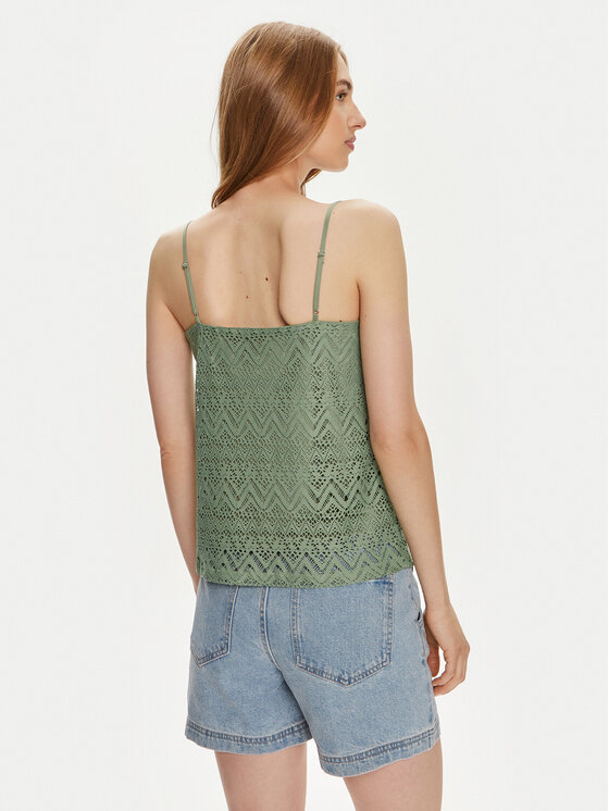 Vero Moda Vero Moda Top Maya 10304453 Zielony Regular Fit