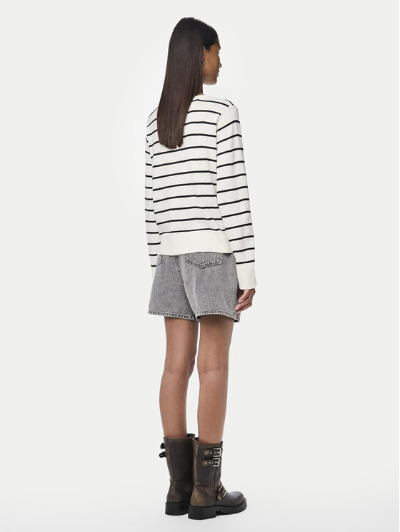 Pieces Pieces Svetr Joy 17150579 Bílá Regular Fit