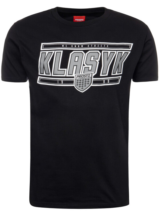 PROSTO. PROSTO. T-shirt KLASYK Know 8630 Nero Regular Fit