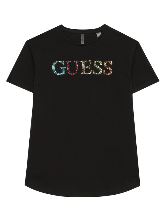 Guess Guess Tricou J6GI33 J1314 Negru Regular Fit
